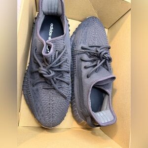 Yeezy Adidas Charcoal Knit Sneakers
